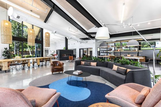 Spacious and airy leasing office