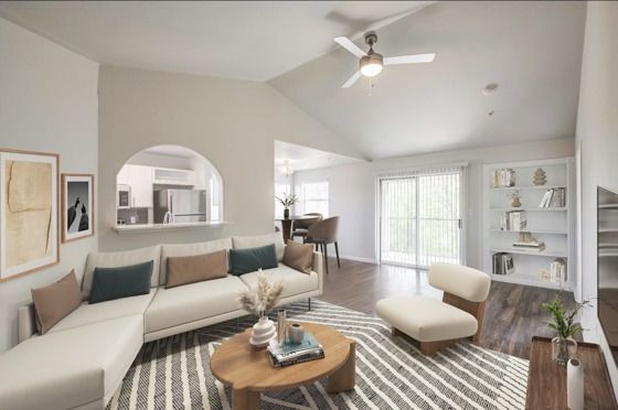 Spacious Living Room and Kitchen at Avana River Park