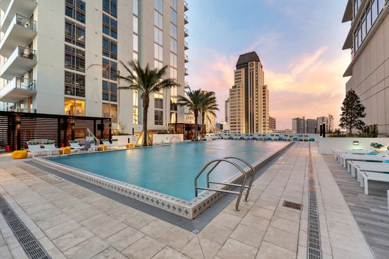 Ascent St. Pete Pool Deck with Cabanas