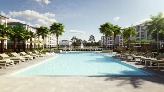 Ridgeview Courtyard and pool
