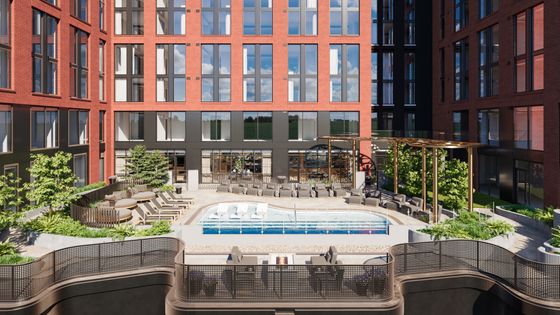 Exterior and pool at Kingston