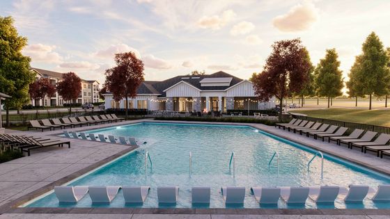 Pool and courtyard
