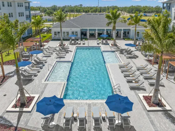 Pool courtyard