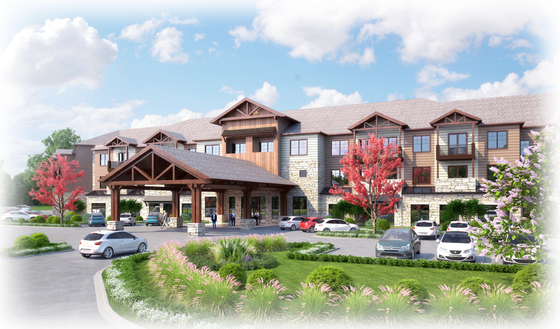 Larkspur at Creekside rendering