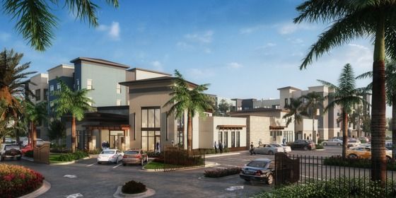 Exterior Rendering of Apartment
