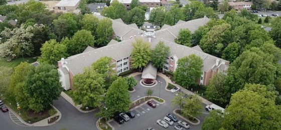 Aerial view of property