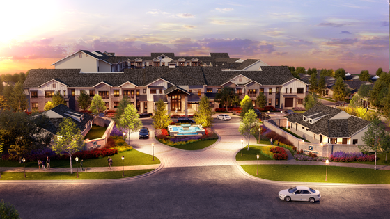 Exterior View of Apartments and Grounds