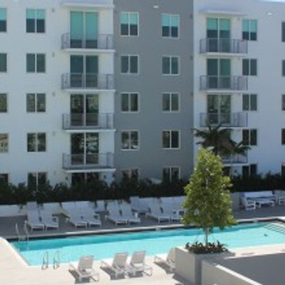 Brickell West City Rentals Exterior | Outdoor pool | Balconies along building