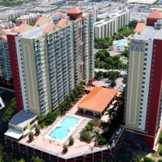 Intracoastal Yacht Club, exterior, aerial view of property, swimming pool,