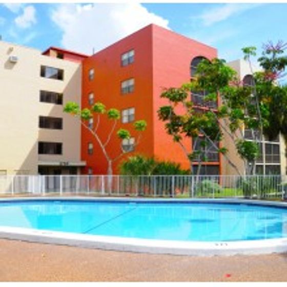 2500 Inverrary Club Apartments, exterior, buildings, sparkling blue swimming pool