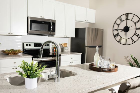 The Residences at MQ apartment home kitchen