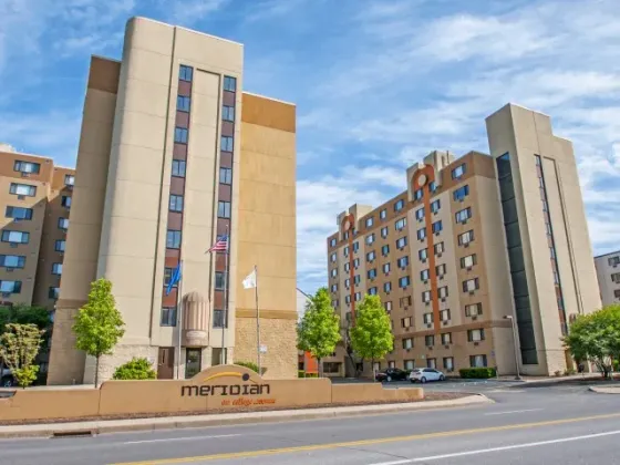 Exterior of Meridian on College Ave - PSU Apartments