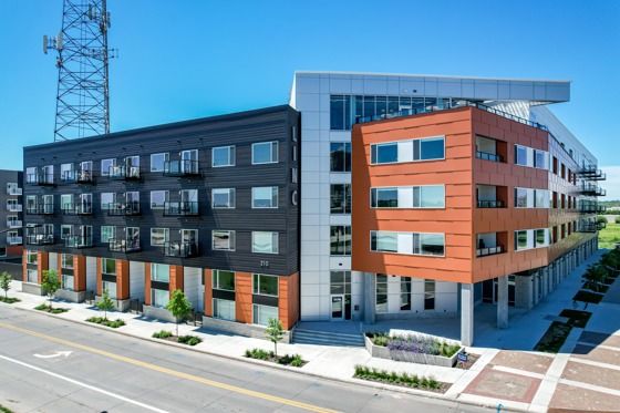 LINC Apartments - Front Corner - Des Moines Apartments