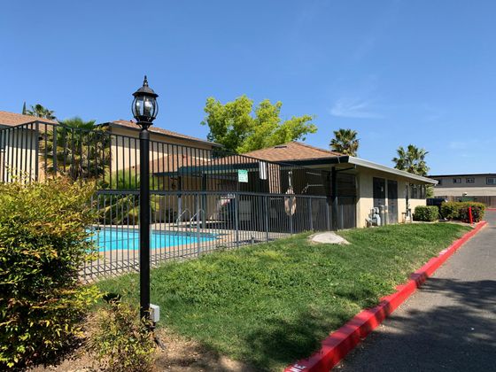 Property exterior overlooking the pool