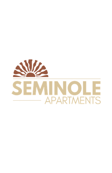 Elegant Seminole Apartments logo featuring a sunburst design, highlighting modern and inviting living spaces.