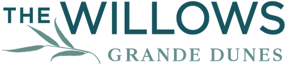 The Willows Grande Dunes logo featuring elegant leaf design.