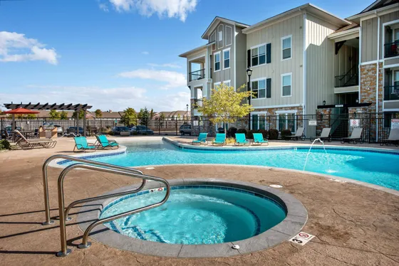 Exterior Pool View of Reveal on Cumberland
