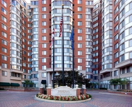 Exterior view of apartment and grounds