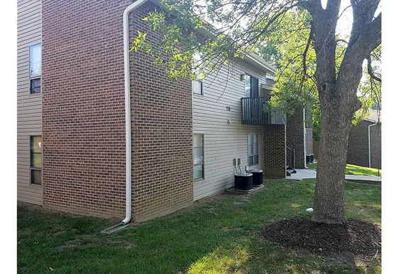 Woodlake apt building -brick and stucco