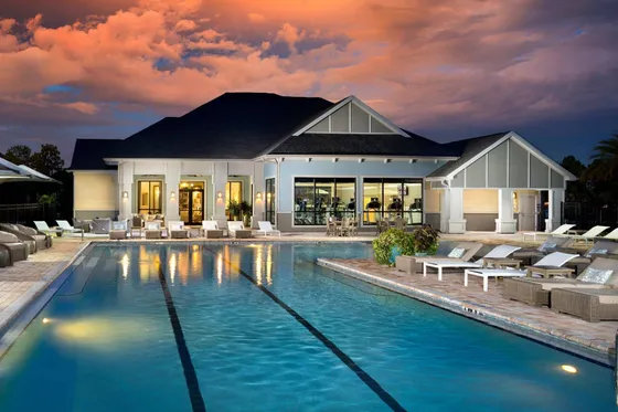 Pool Dusk