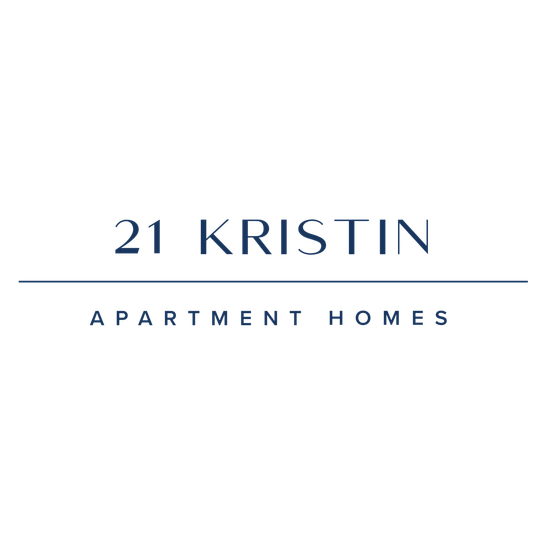 Elegant 21 Kristin Apartment Homes logo in sleek navy font, embodying luxury living.