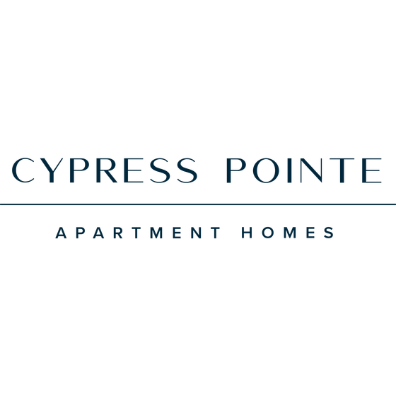 Elegant logo for Cypress Pointe Apartment Homes, embodying sophistication and modern living.