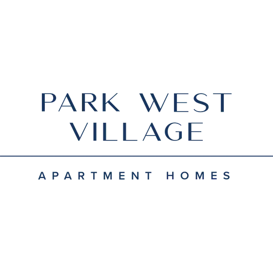 Elegant Park West Village logo designating premium apartment homes.
