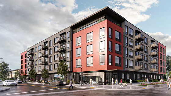 rendering of Cedarline apartments