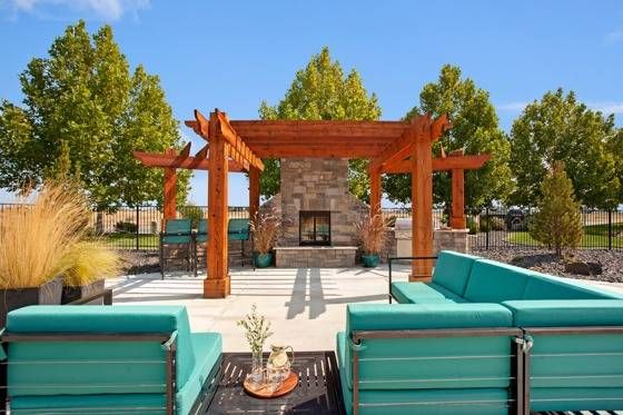 Pool and Sundeck with Extra Lounge Chairs  | Navigator Villas | Apartments in Pasco, WA
