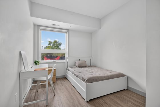 Minimalist Bedroom with Desk