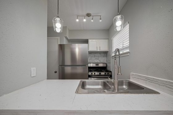 Kitchen with new appliances