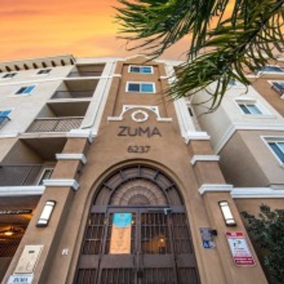 Front entrance of Zuma student housing near SDSU