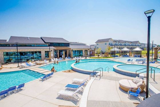 exterior building by pool