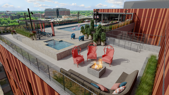 Atmosphere Madison Rooftop Pool with Fire Pit