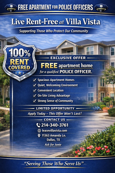 Free Apartment for Police