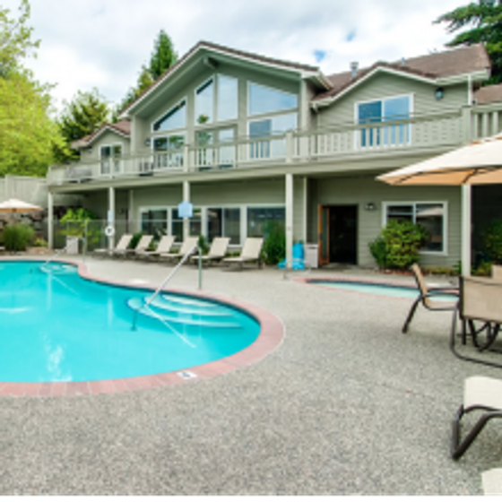 resort style pool