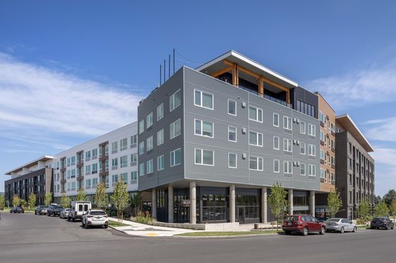 The Current building exterior in Bend, Oregon