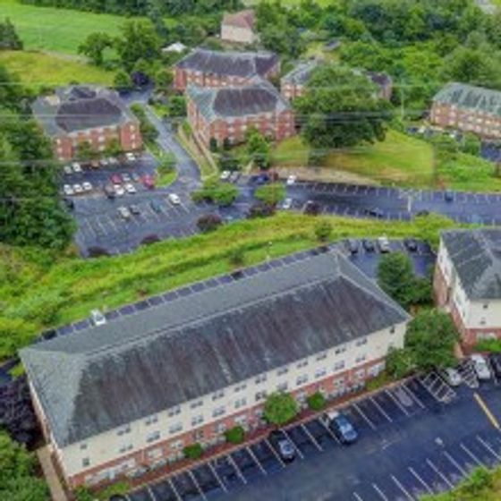 Aerial view of apartment