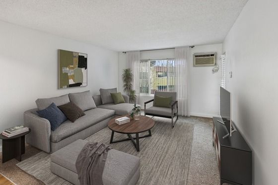 furnished living room