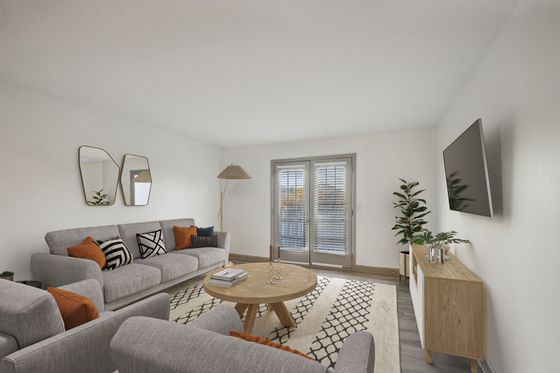 furnished living room