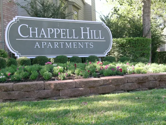 Chappell Hill Apartments Sign