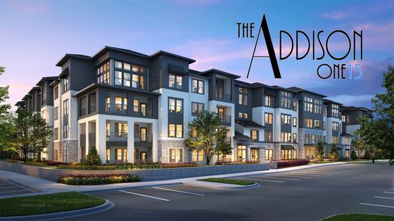 The Addison One15 rendering clubhouse