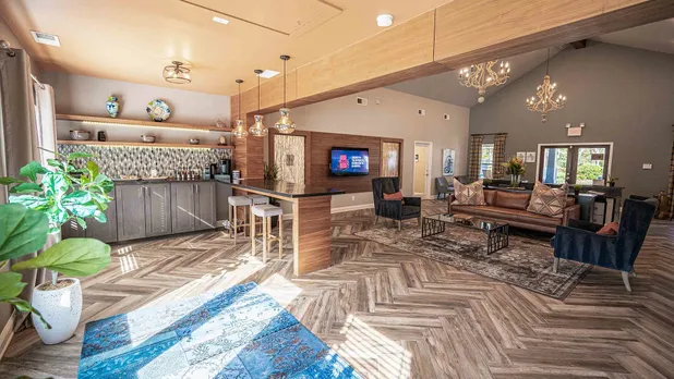 interior of clubhouse
