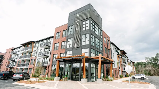 exterior of leasing office