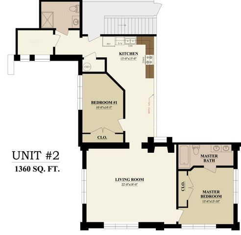 Unit #2 Floor plan