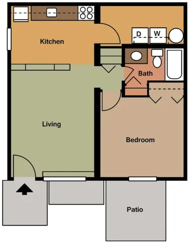 1 bed