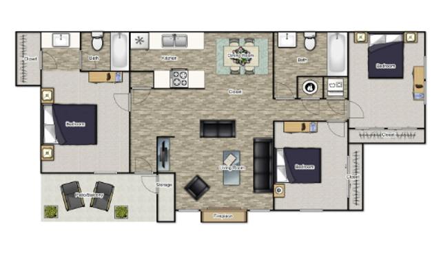 3 bedroom