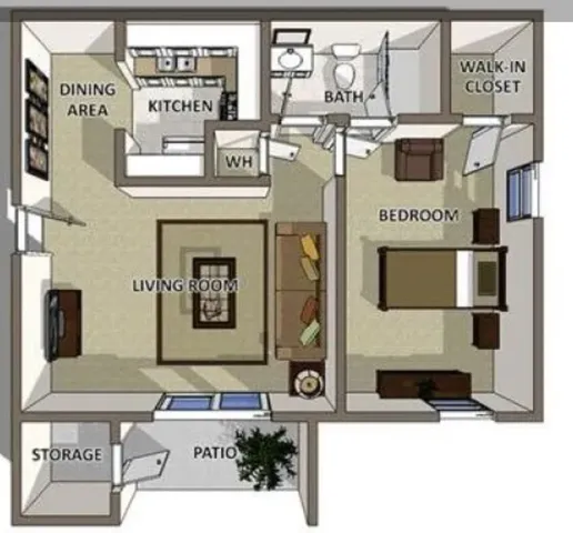 1 bd / 1 ba