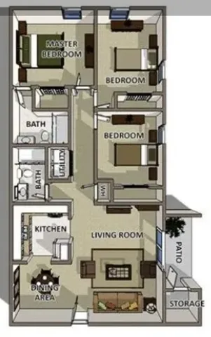 3 bd/ 2 ba