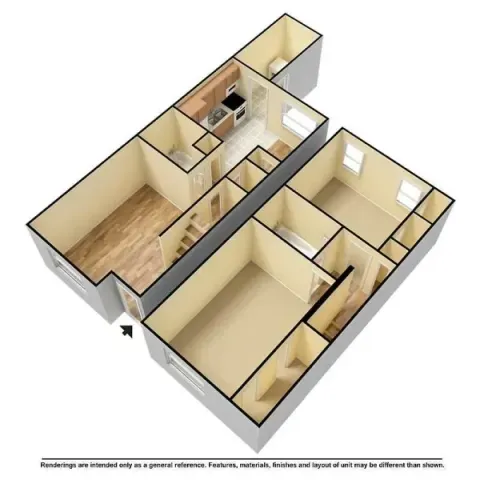 2 bed